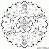 Neige Colorare Flocon Nieve Coloring Schneeflocke Bonecos Floco Flocos Disegni Ausmalen Fiocco Colorkid Copos Mandalas Bonhommes Pupazzi Copo Flocons Weihnachtsmalvorlagen sketch template