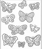 Coloring Pages Butterfly Colouring Easy Printable Kids Template Sheets Patterns Doverpublications sketch template