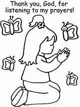 Coloring Prayer Bestcoloringpagesforkids Toddler sketch template