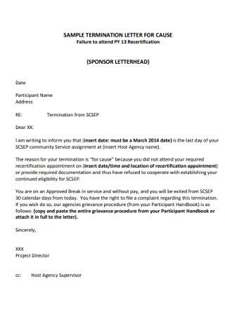 sample wrongful termination letters   ms word