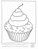 Template Cupcake Sprinkles Coloring Food Pages Wonderweirded Templates Zapisano sketch template