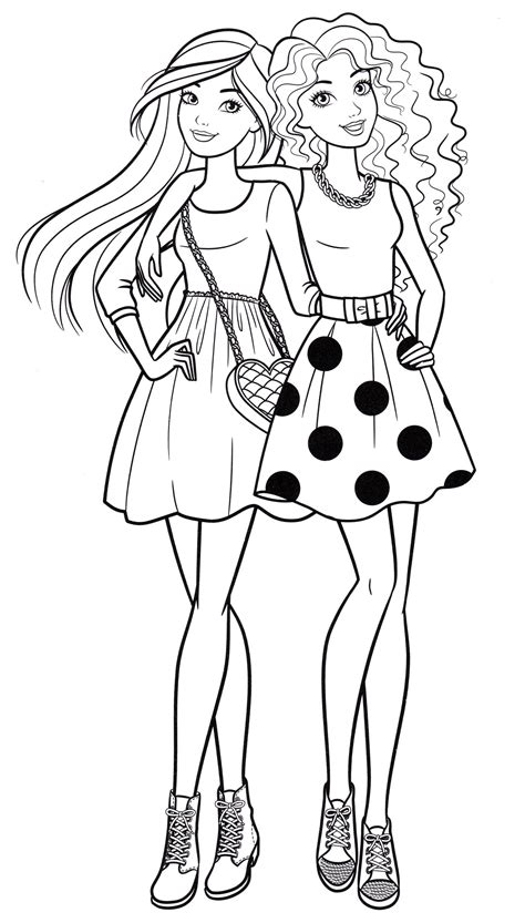 barbie printable coloring pages