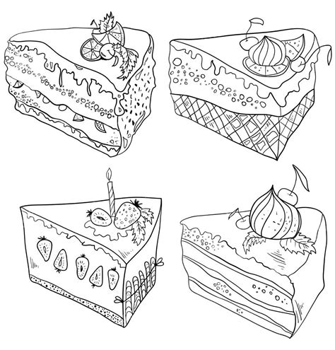 cake food coloring coloring pages