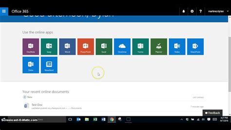office  login overview  sharing youtube