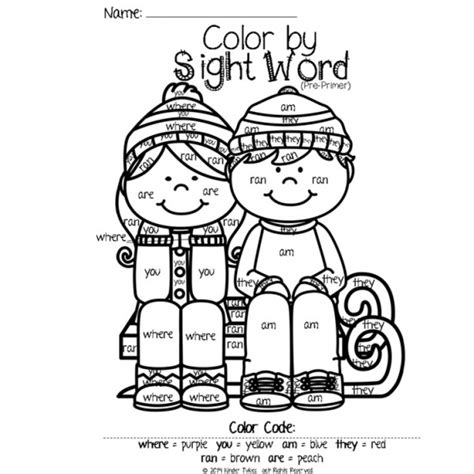 sight word coloring pages  grade coloring pages