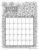 Calendar Coloring Printable June Pages Kids Template Calender 2021 Woojr Monthly Jr Mandala Woo Activities Jun Print sketch template