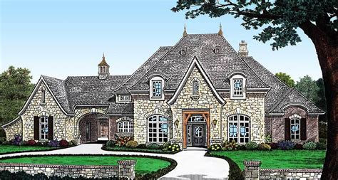 plan fm elegant  bedroom french country home plan luxury house plans country house