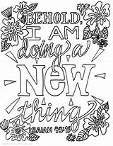 Coloring Isaiah Things Pages Colouring 43 19 Printable Color Victory Road Behold Bible Newness Make Verse Sheets Getcolorings Getdrawings Restful sketch template