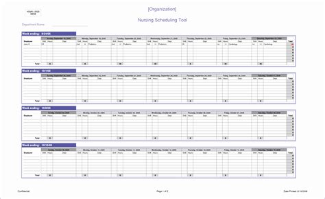 excel spreadsheet template  employee schedule pasememo