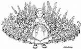 Coloring Pages Hard Flowers Advanced Kid Printable Beautiful Garden Kids Girl Print Girls Dania Color Scenery sketch template