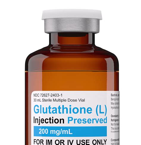glutathione  dose  injection kit  optional vitamin