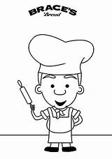 Coloring Chef Pages Kid Bakery Kids Bulkcolor Chefs Bulk Color Search sketch template
