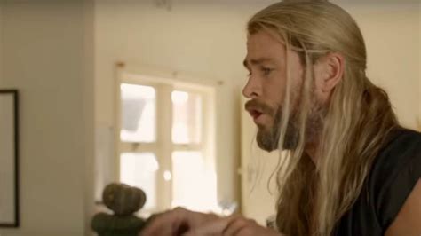 watch chris hemsworth chill with his roommate in new thor short film