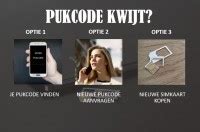 pukcode kwijt code vinden  een nieuwe opvragen electronica telecom