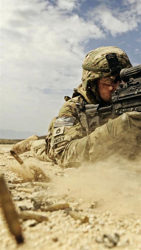 military wallpaper machine gun  army firing dust army soldier