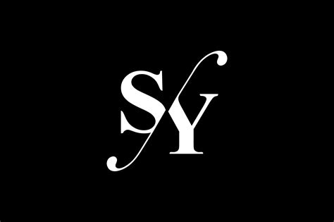 sy monogram logo design  vectorseller thehungryjpegcom