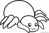 Spider Coloring Cute Pages Drawing Outline Cartoon Kids Web Spiders Tarantula Easy Coloring4free Printable Color Halloween Sweet Funnel Animal Drawings sketch template