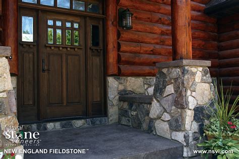 new england fieldstone log house 1 natural stone