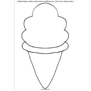 ice cream template clipart