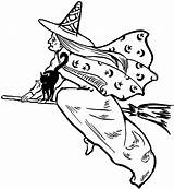 Witch Clip Flying Clipart Fairy Halloween Graphics Vintage Wicked Witches Hag Drawings Cliparts Book Moon Thegraphicsfairy Library Silhouette Clipartix Collection sketch template