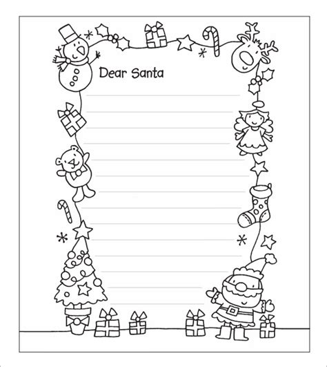 letter  santa template coloring page coloring pages ea