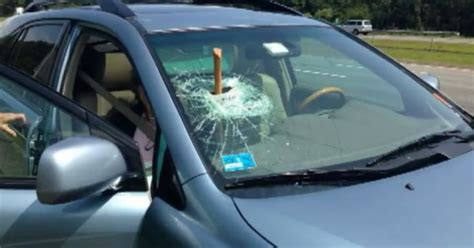 Axe Flies Through Car Windshield On Massachusetts Highway