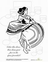 Folklorico Dancer Coloring Quotes Ball Dressing Dress Wedo Big Contact Quotesgram Guero Journey American sketch template