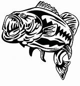 Bass Coloring Pages Fish Fishing Outline Outlines Color Target Furious Tattoo Largemouth Getcolorings Choose Board sketch template