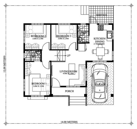 gorgeous  bedroom modern bungalow house plan myhomemyzonecom modern bungalow house plans