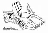 Coloring Lamborghini Pages Cars Popular sketch template