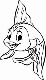 Fish Hat Coloring sketch template