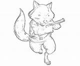 Rocket Coloring Raccoon Pages Marvel Racoon Capcom Vs Printable Getdrawings Character sketch template