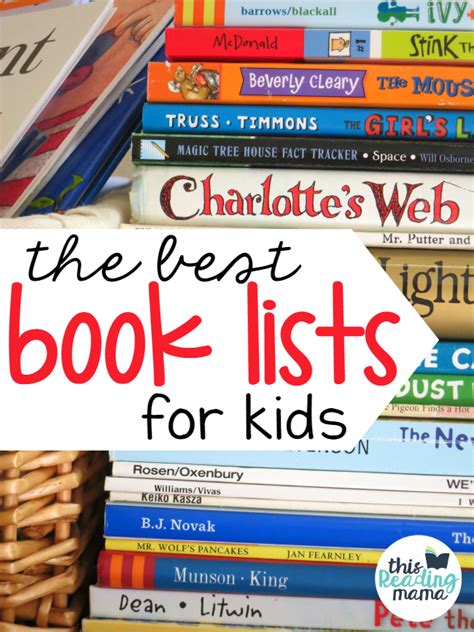 pin  book lists  kids