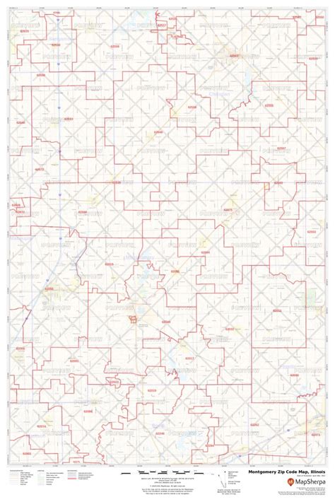 Montgomery Zip Code Map Illinois Montgomery County Zip Codes
