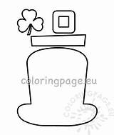 Leprechaun Printable Shamrock sketch template