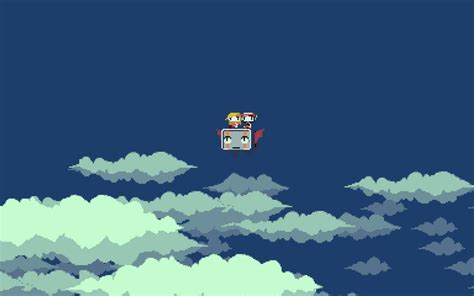 cave story pixels sky quote curly brace video games
