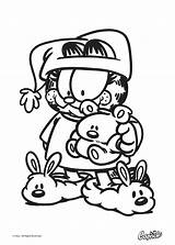 Coloring Pages Printable Garfield Adult Colouring Odie sketch template