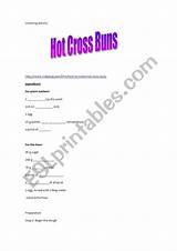 Buns Cross Hot Worksheet sketch template