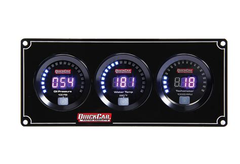 quickcar   gauge panel assembly competition oil pres