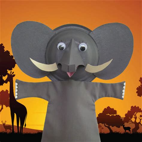 elephant puppet animaplates