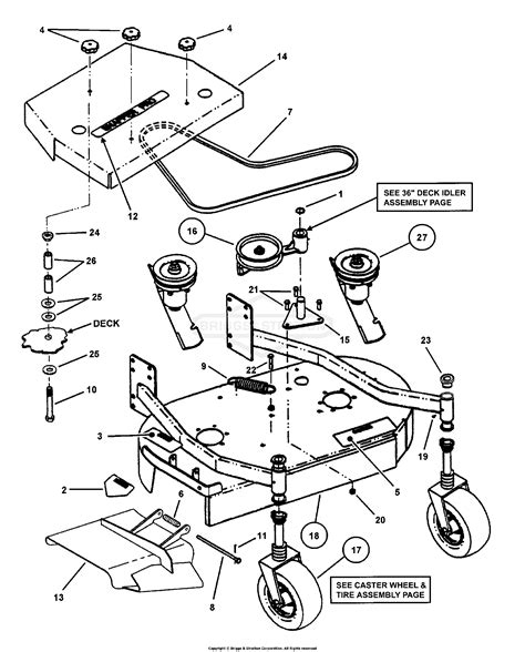 snapper mower parts diagram