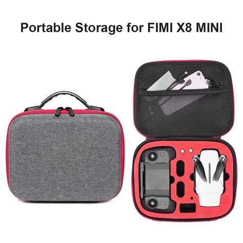 gray nylon travel portable case carrying storage bag  fimi  mini drone remote control anti