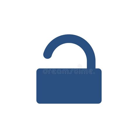 Lock Padlock Password Private Protection Secure Unlock Icon Stock