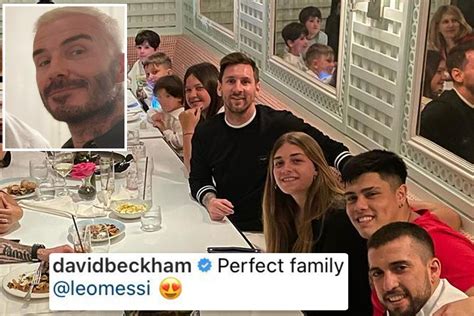 david beckham comments on lionel messi s instagram post while he