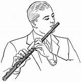 Flute Drawing Piccolo Instrument Collaboration F9 Getdrawings Psf Index sketch template