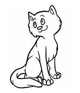 Coloring Cat Cats Pages Cartoon Lovely Supercoloring sketch template