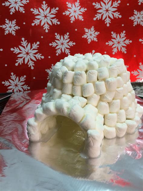 build  marshmallow igloo