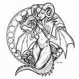 Inktober Succubus Coloring Tiefling Newgrounds Pages Girl Fairy Sabtastic Tattoo Sketches Drawings Anime sketch template