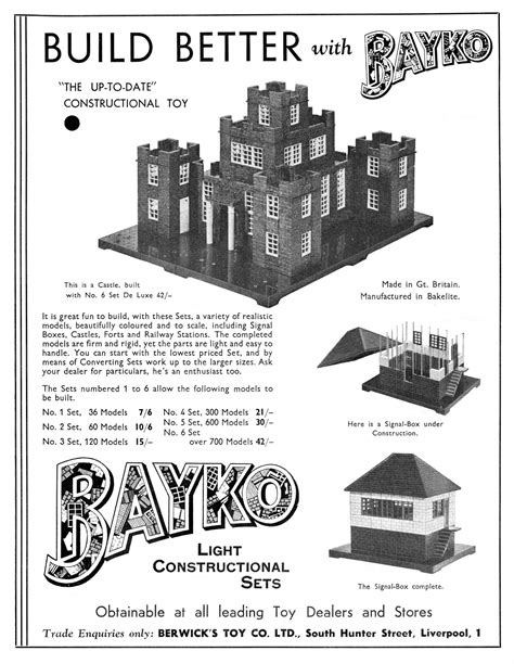 bayko construction sets charles plimpton plimpton engineering