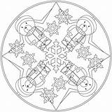 Mandalas Invierno sketch template